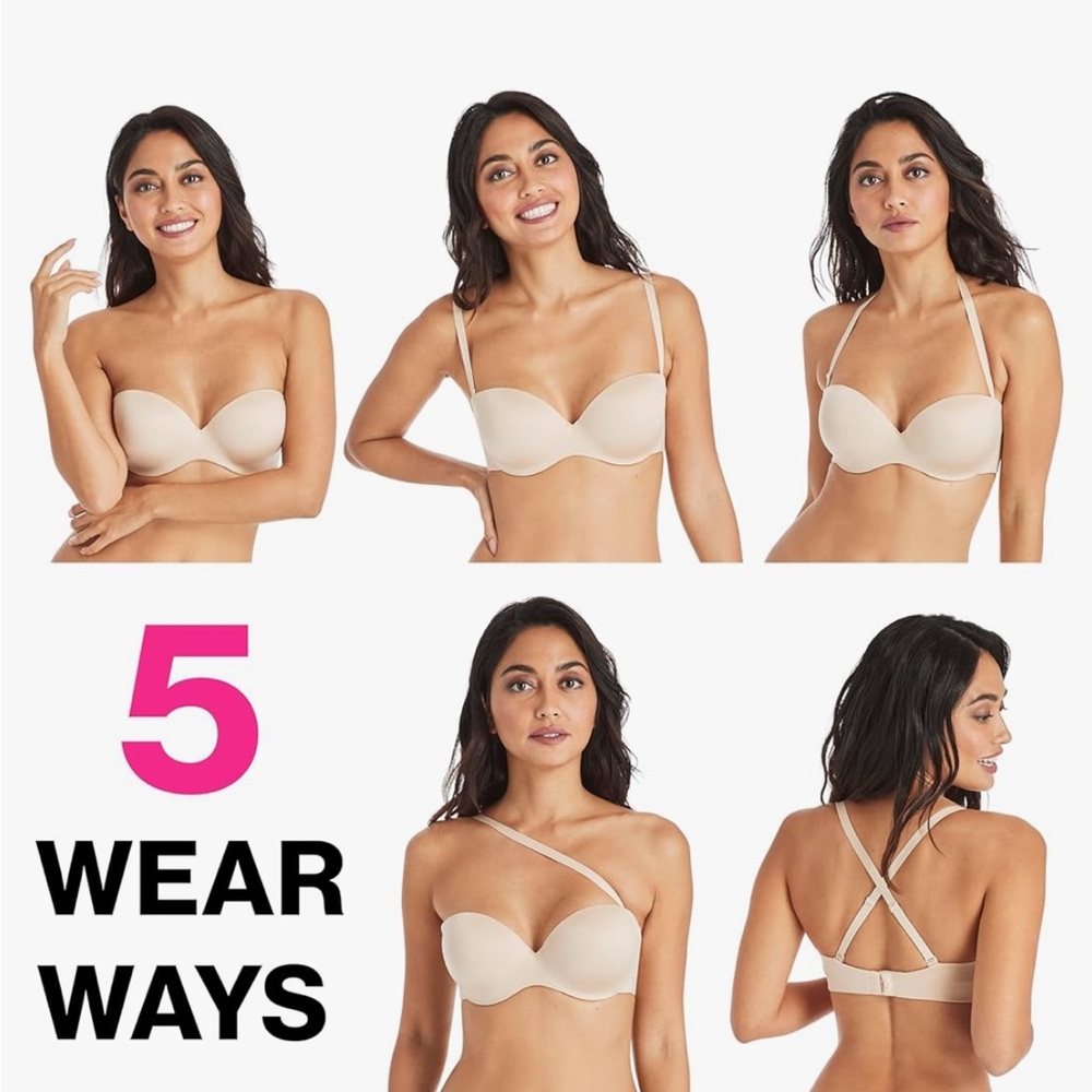 Lilyette by Bali Women's #939 Tailored Minimizer Bra 34DD Strapless